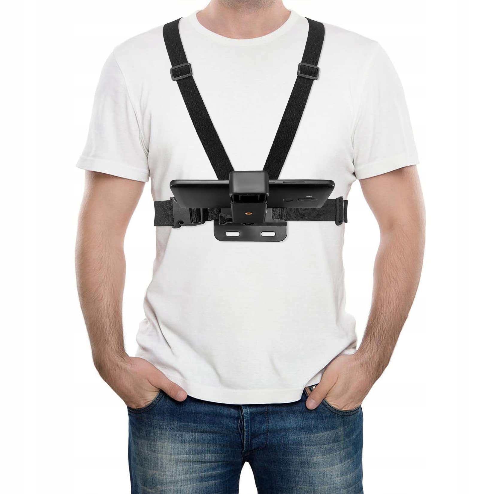 Uchwyt Na Klatkę Piersiową Na Telefon Kamerę Regulowany GoPro Fulushouxi — miniatura 5