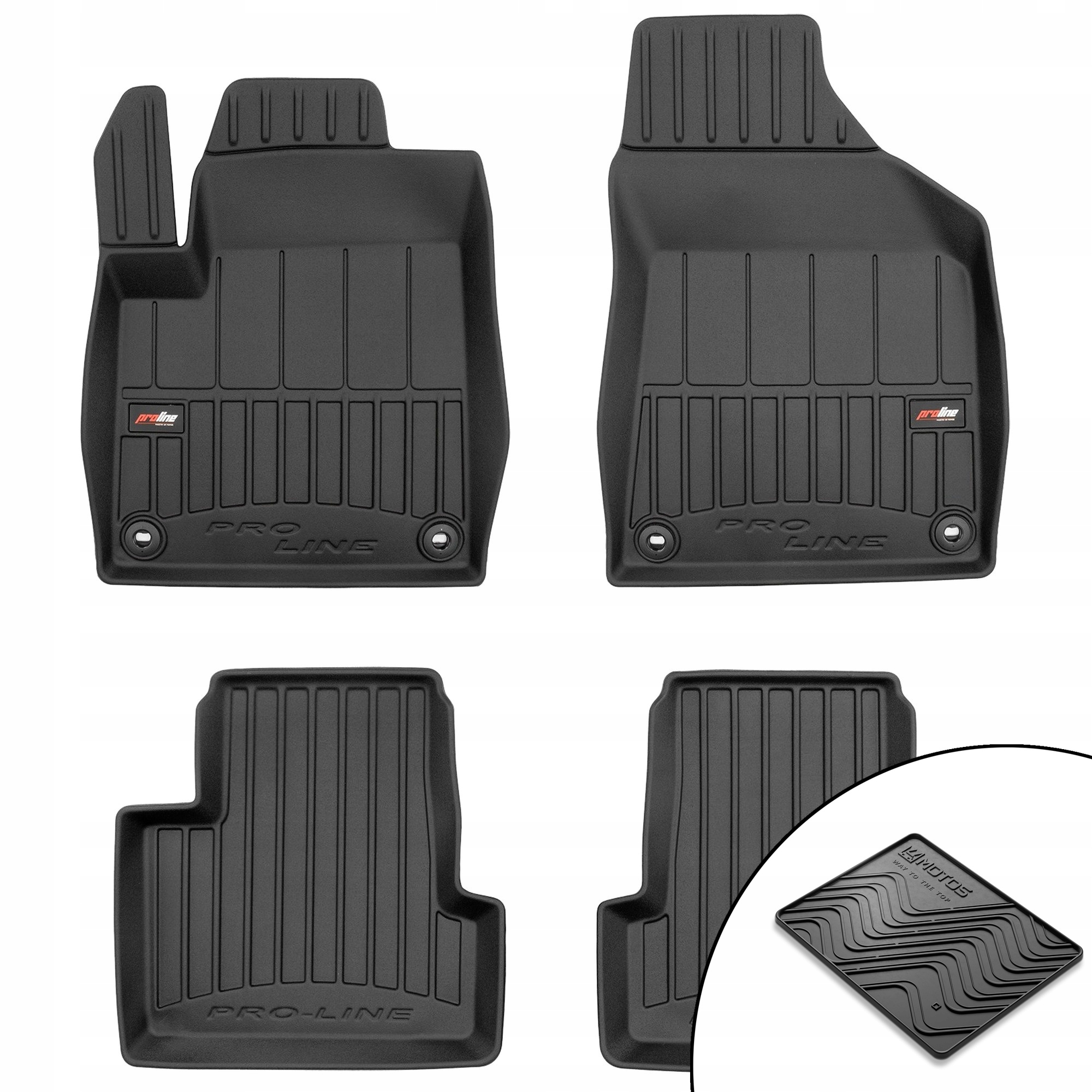 Gumové 3D koberce Jeep Cherokee V od 2013 rohož bonus