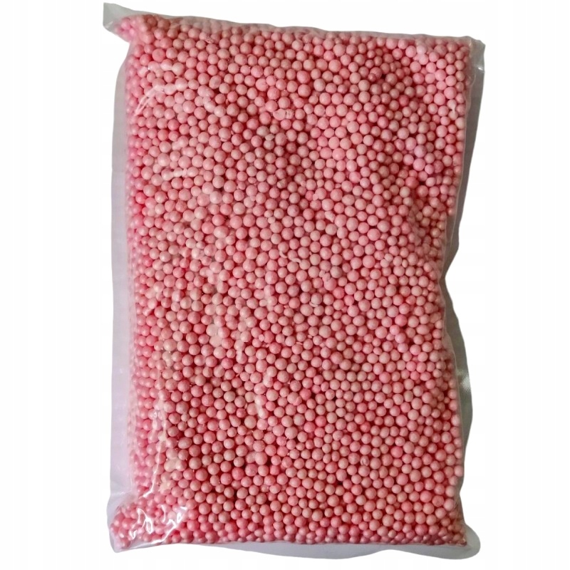Perełki Cukrowe Posypka Ryżowe Różowe 5 mm 1 kg
