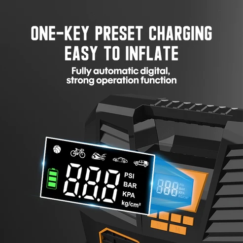 KOMPRESOR SAMOCHODOWY 12V LED LCD CARSUN C1808-1 Marka Carsun