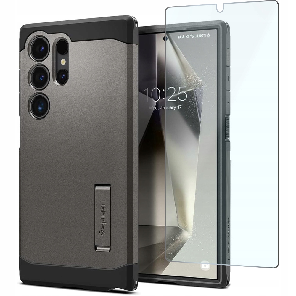 Etui Spigen do Galaxy S24 Ultra, mocne, ochronne, stylowe, case szkło