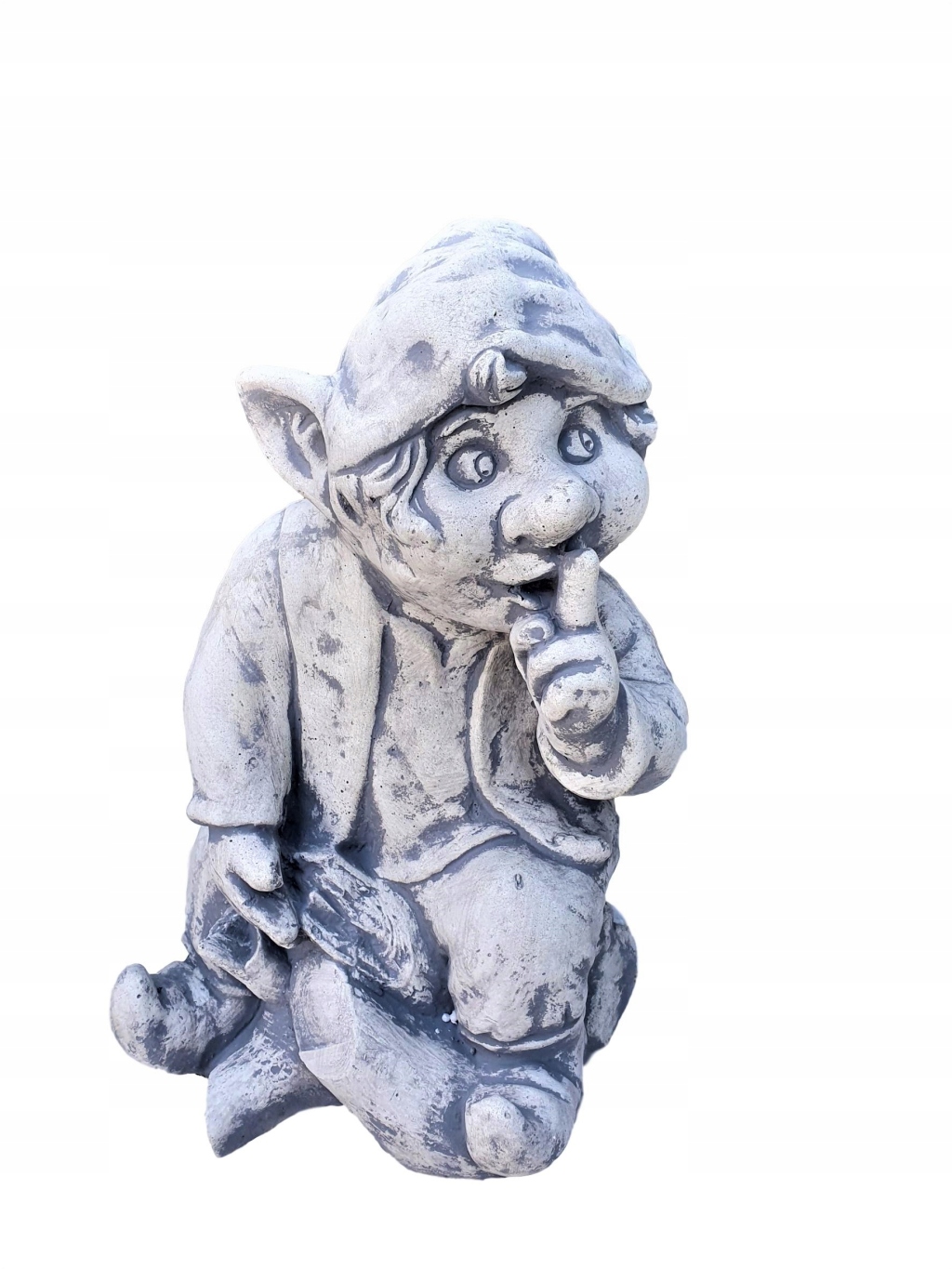 

Figurka Betonowa Skrzat Z Palcem W Buzi model II