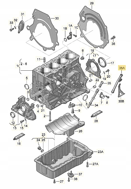 PROWADNICA LEJEK RURKA BAGNETU OLEJU PASSAT B5 FL EAN (GTIN) 4063926325752