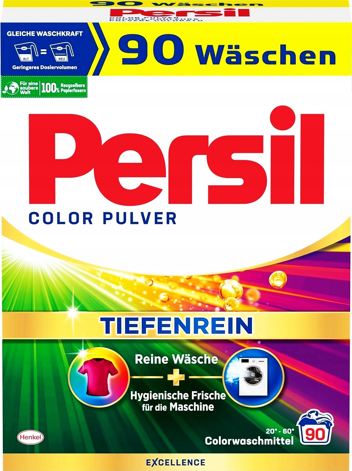 Levně Persil prací prášek Color tiefen wasche+90-180p 5,4kg Německo Original