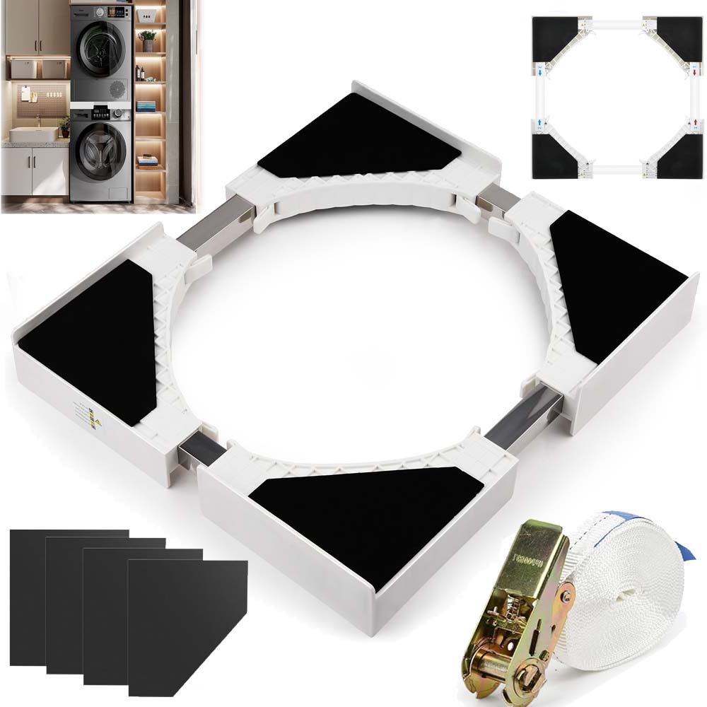 Łącznik Pralki Suszarki Uniwersalny Szerokość 46-66cm Antypoślizgowa+pas