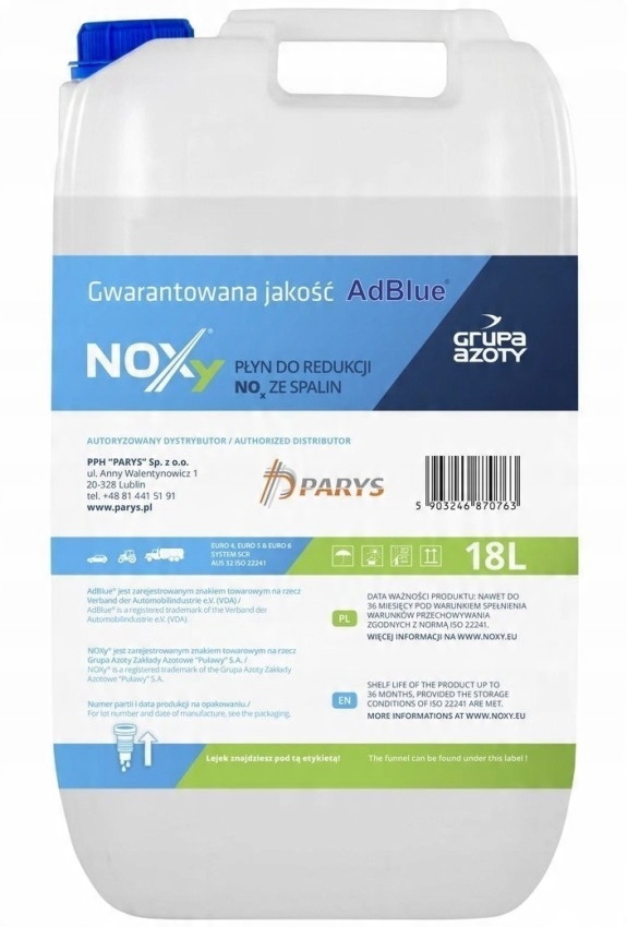 

Noxy Adblue Ad Blue Płyn Kataliczny Dpf 18L