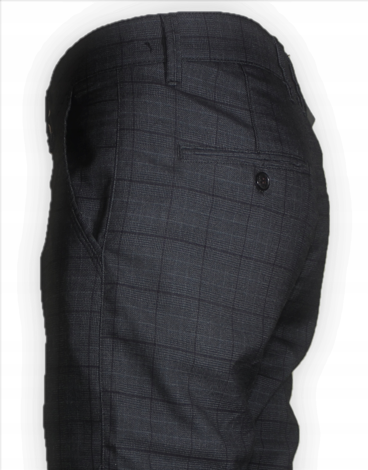 SPODNIE DŁUGA NOGAWKA KRATA CZARNE PROSTE L34 W40 Cechy dodatkowe brak