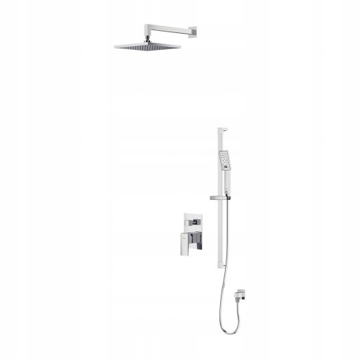 Podomietkový Sprchový Set Štvorcový, Chróm