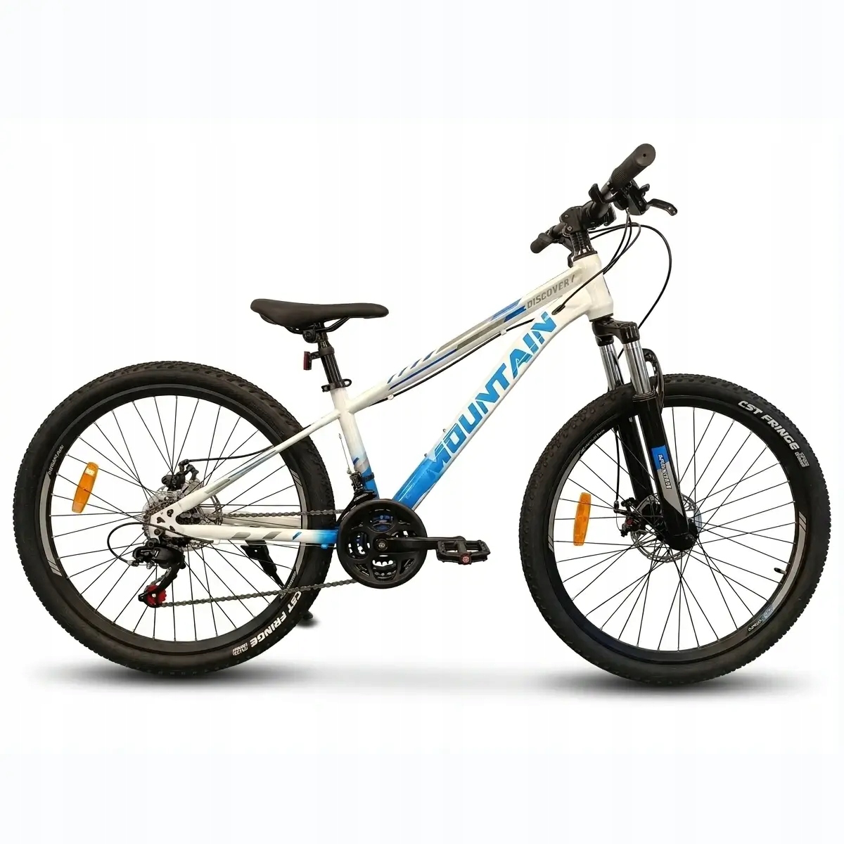 Dziewczęcy Rower górski Junior Mountain rama 13" 130-150cm Tarcze