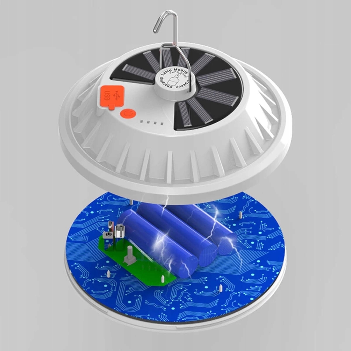 ZD13A LAMPA KEMPINGOWA SOLAR 60 LED Model ZD13A