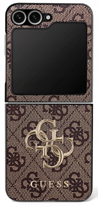 Pouzdro Guess Big 4G Logo Classic Logo pro Samsung Galaxy Z Flip7, hnědé