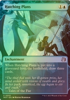 MTG Hatching Plans, FOIL (WOT) - stan NM