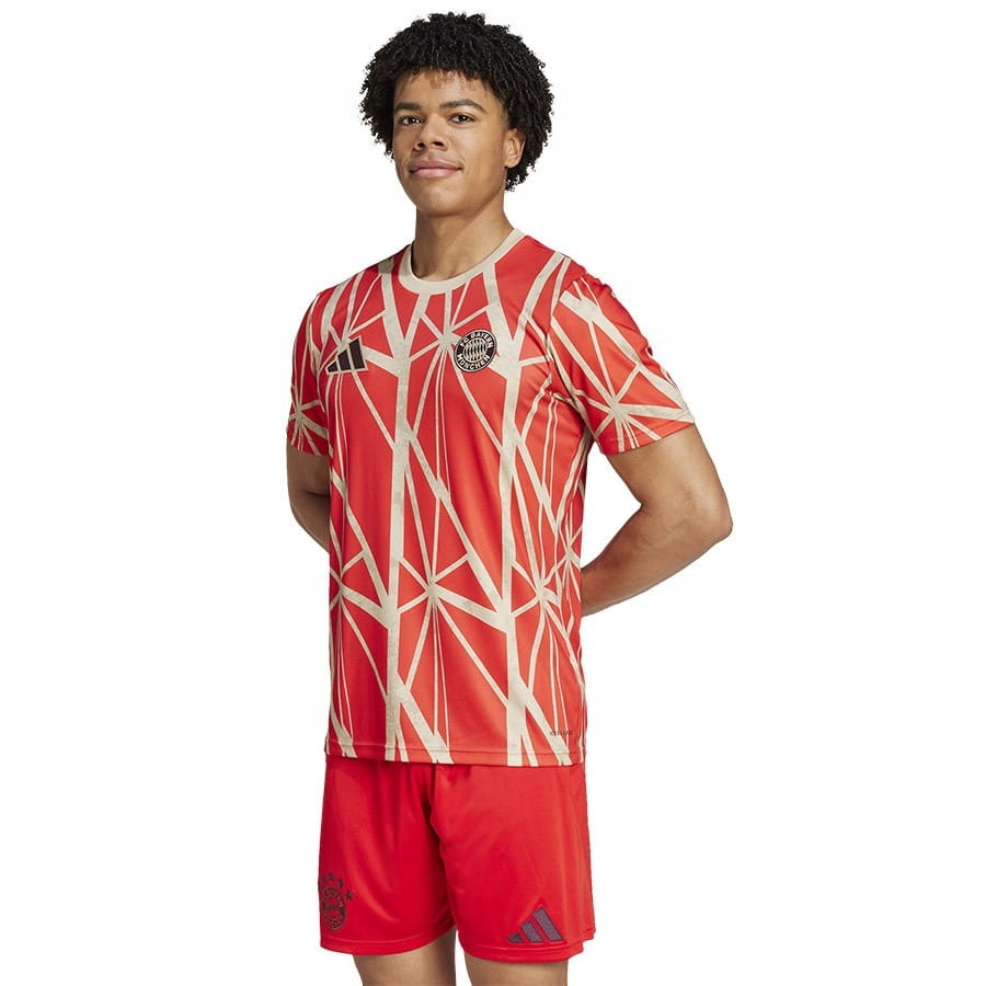 Koszulka adidas Fc Bayern Pre-Match Jsy JD8335 Czerwony, L