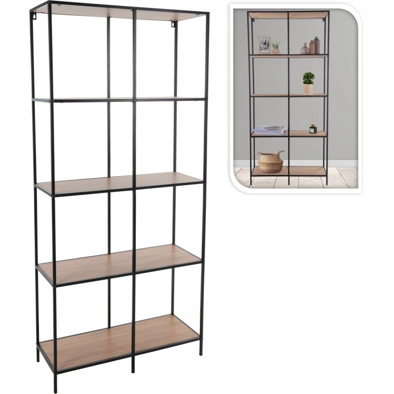 Homestyling Regál s policami 170x78 cm