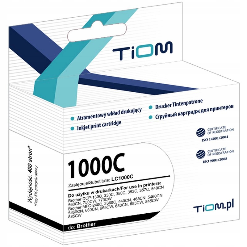Tusz Tiom do Brother 1000C LC1000C 400 str.