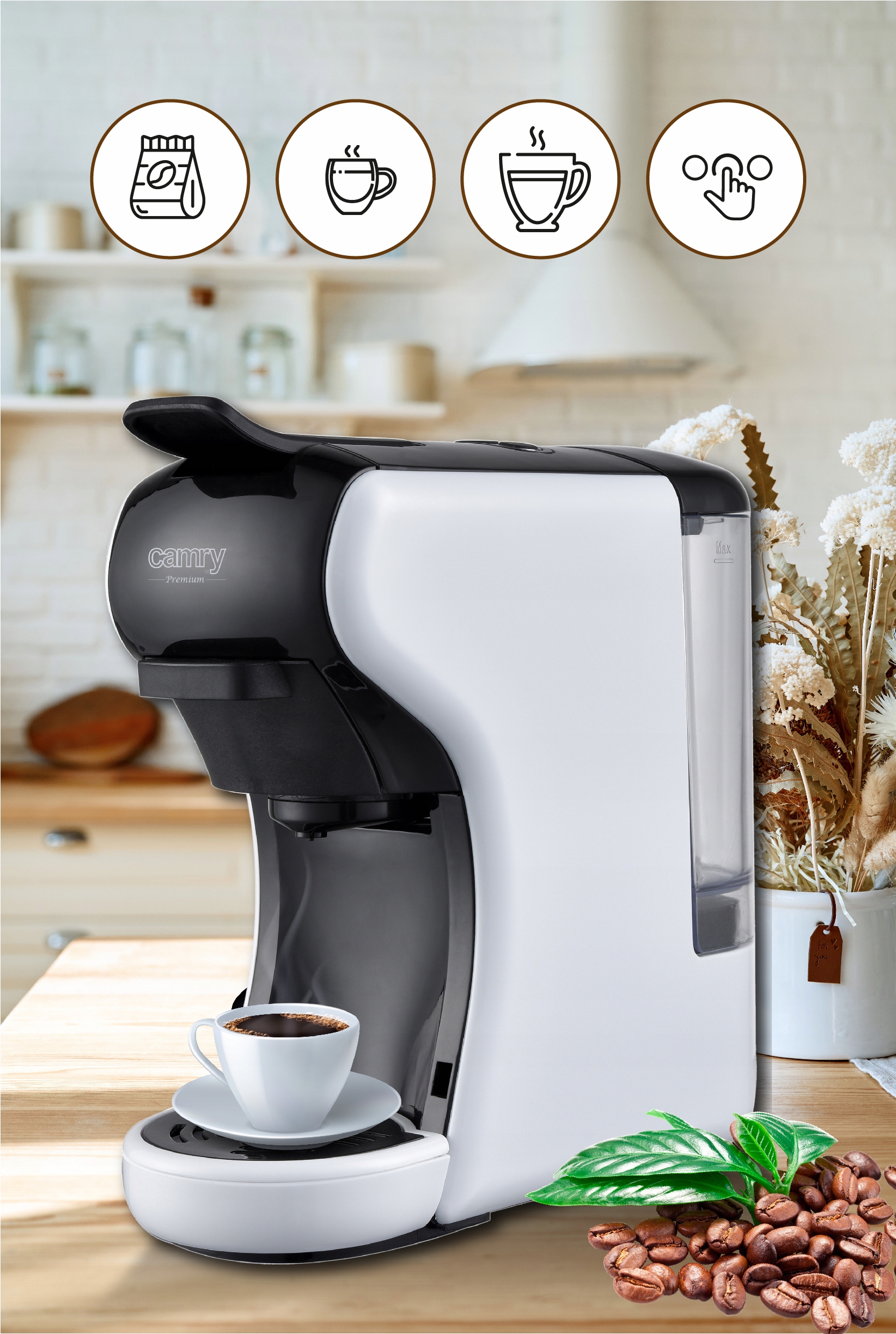 КОФЕМАШИНА ДЛЯ КАПСУЛ ДЛЯ DOLCE GUSTO 19 БАР Тип капсул Nespresso