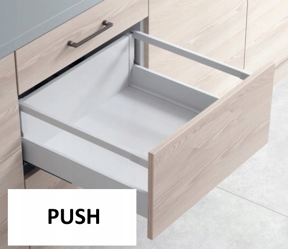 Šuplík Hafele, Matrix S35 1reling Push 500 Bílá