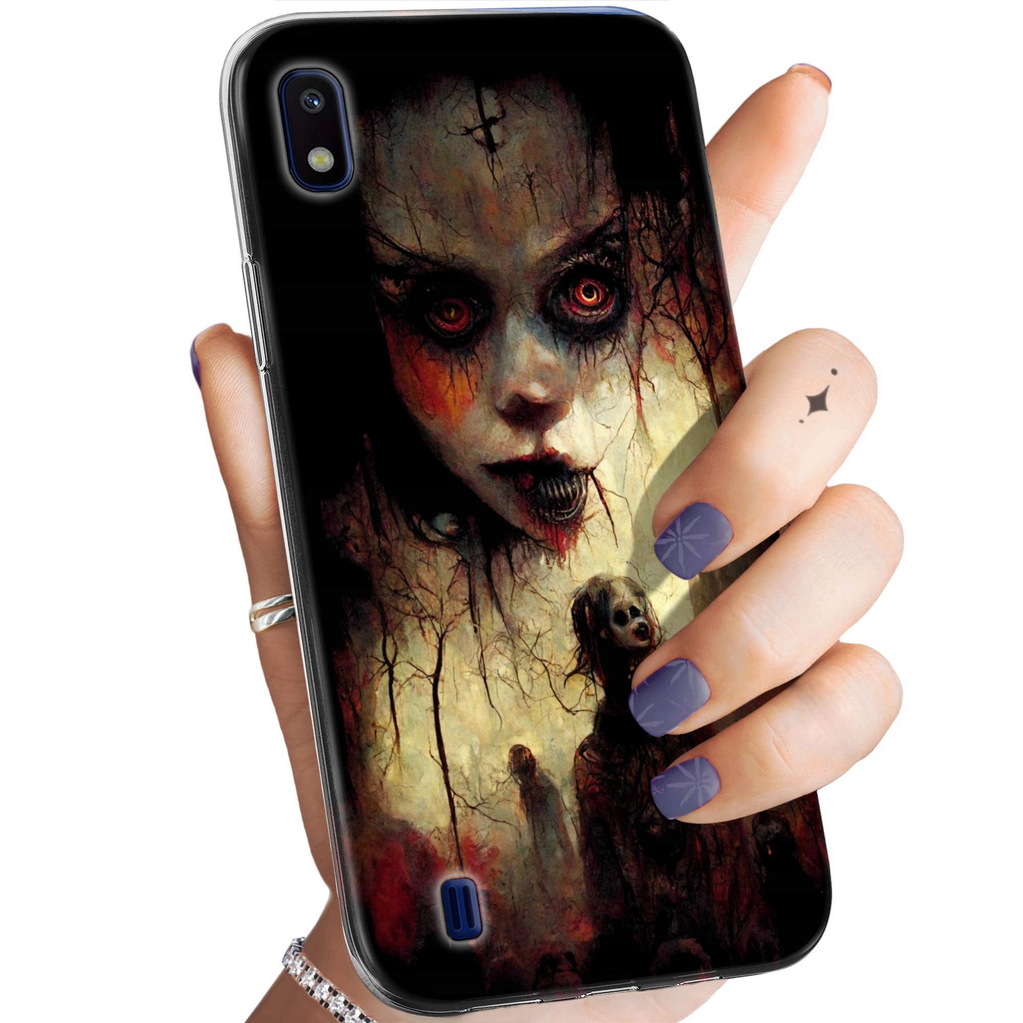 Etui Do Samsung Galaxy A10 Halloween Zombie Dynie Czaszki Czarownice
