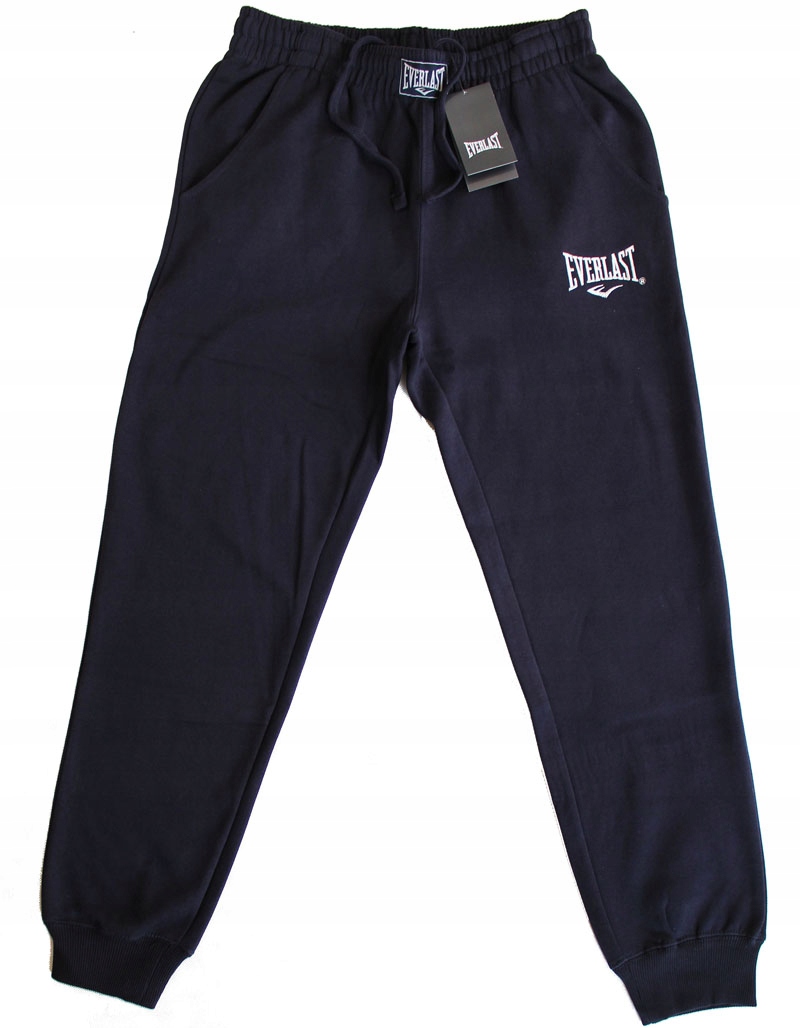 Spodnie Dresowe Everlast Navy dresy Bawełniane Męskie Rozmiar L Jakość