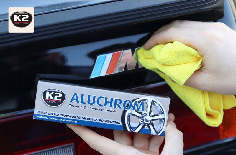 K2 ALUCHROM Pasta do chromu i metali 120g K003 Stan opakowania oryginalne