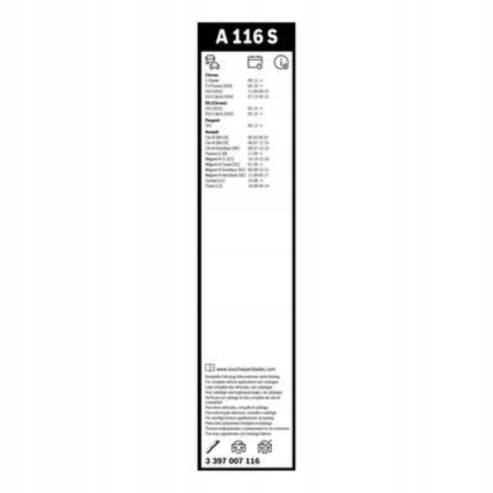 Zestaw Wycieraczek 600/400 MM