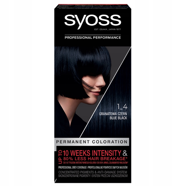 

Syoss Farba do włosów 1-4 Granatowa Czerń