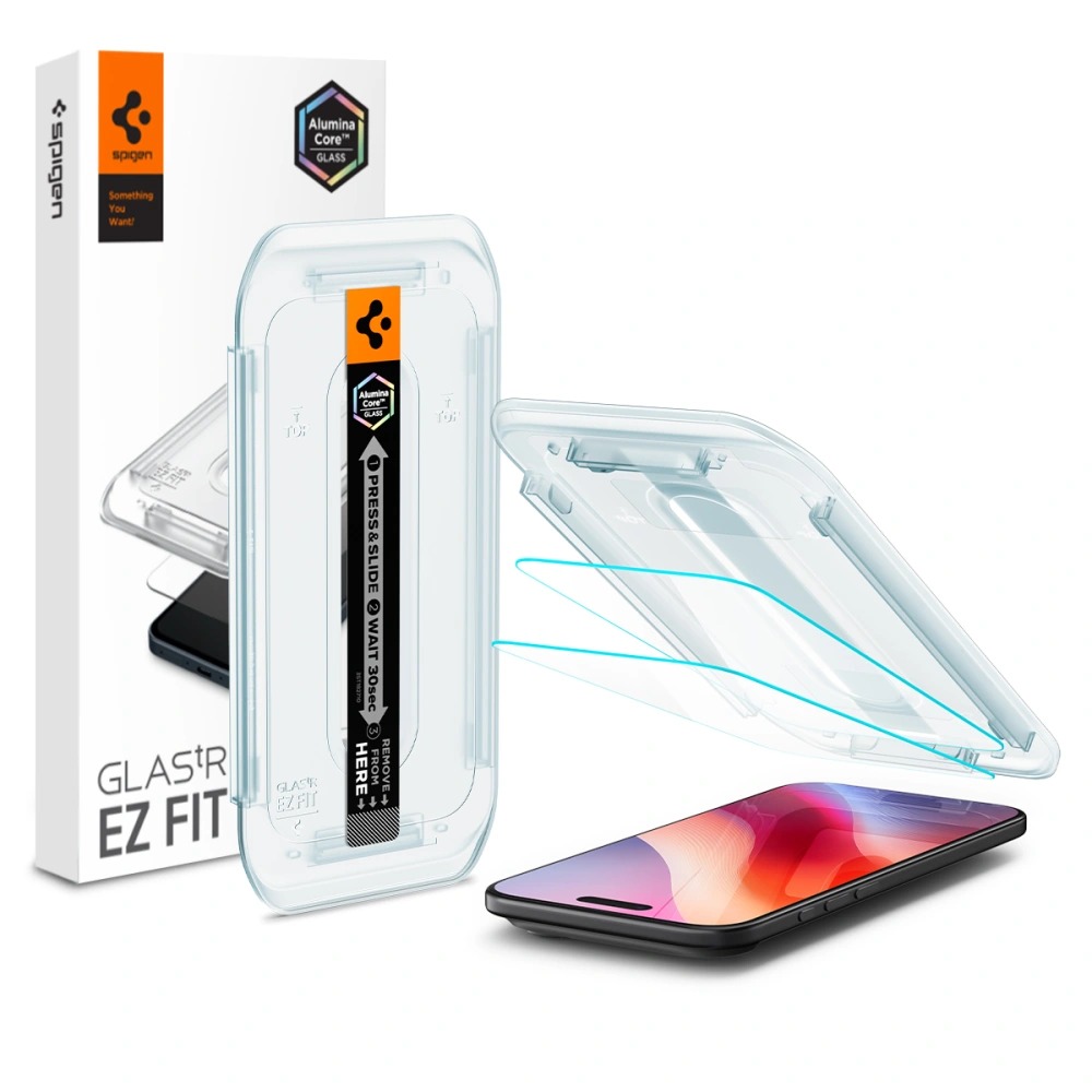Spigen Glas.tR Ez-fit (2 szt.) Szkło na iPhone 17 Air przezroczyste