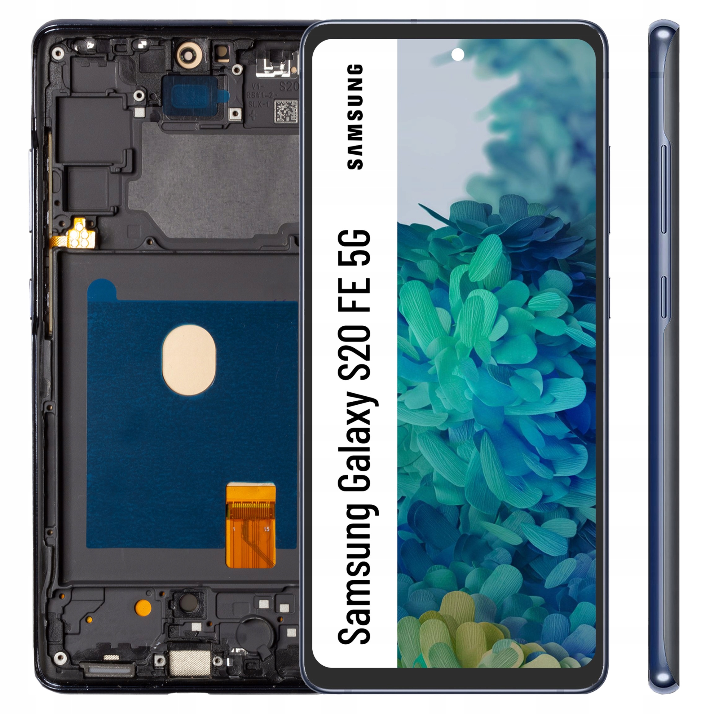 Oled pro Samsung Galaxy S20 Fe 5G LCD Modrý Dotyk Rámeček Modrý
