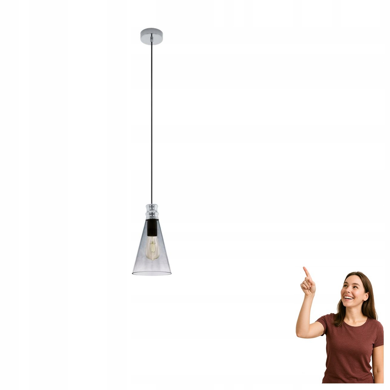 Závěsná lampa Frampton 1 49154 Eglo