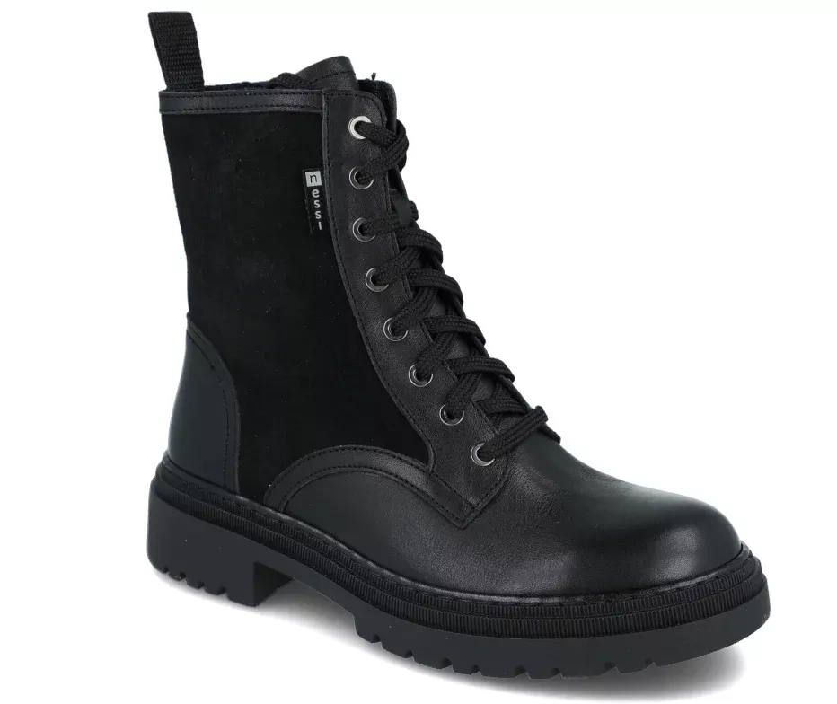 Dámské kozačky Nessi 22361 černé kožené R36