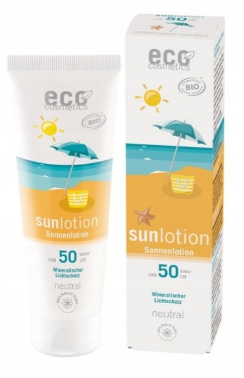 Spf 50 Emulze na slunce Neutral, velké balení 125 ml, Eco Cosmetics