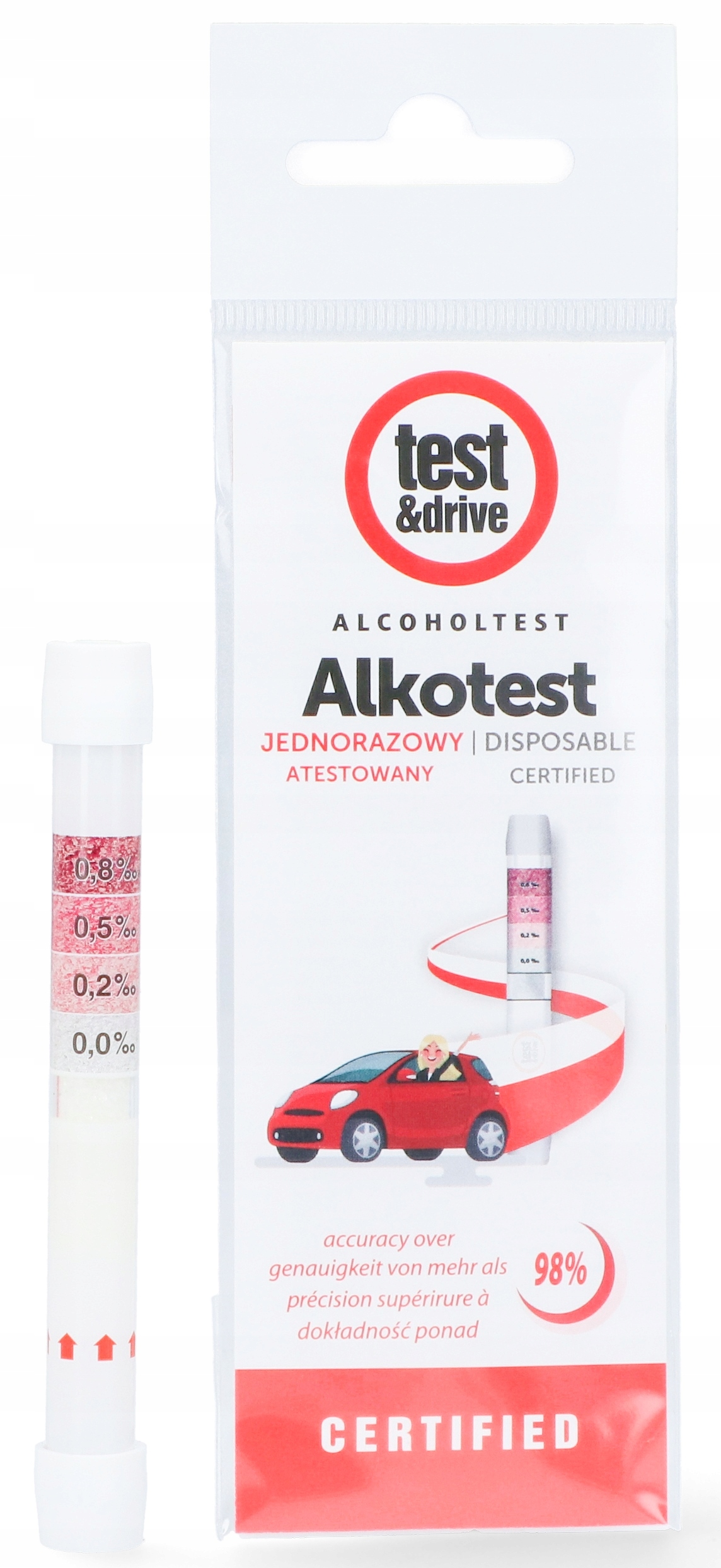 

Alkotest Alkomat Jednorazowy Dokładny T&d