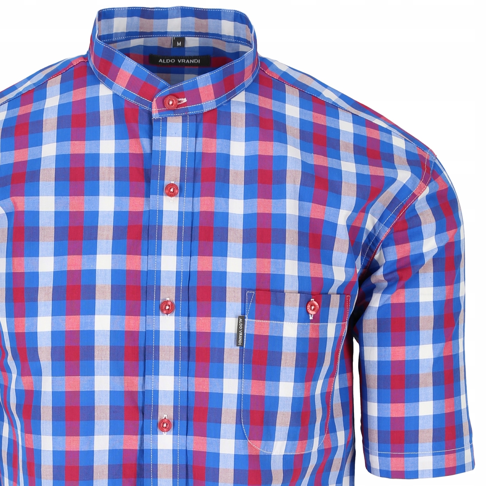 

stójka - bawełniana koszula w kratkę_3XL/48_kl_130