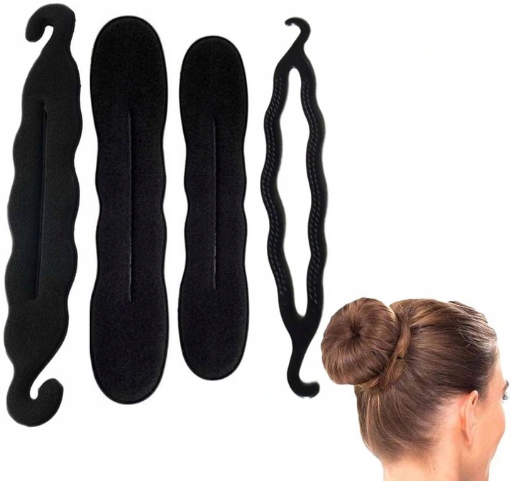 ZESTAW do stylizacji włosów WYPEŁNIACZ DO KOKA HAIRIGAMI TWISTER x4szt.