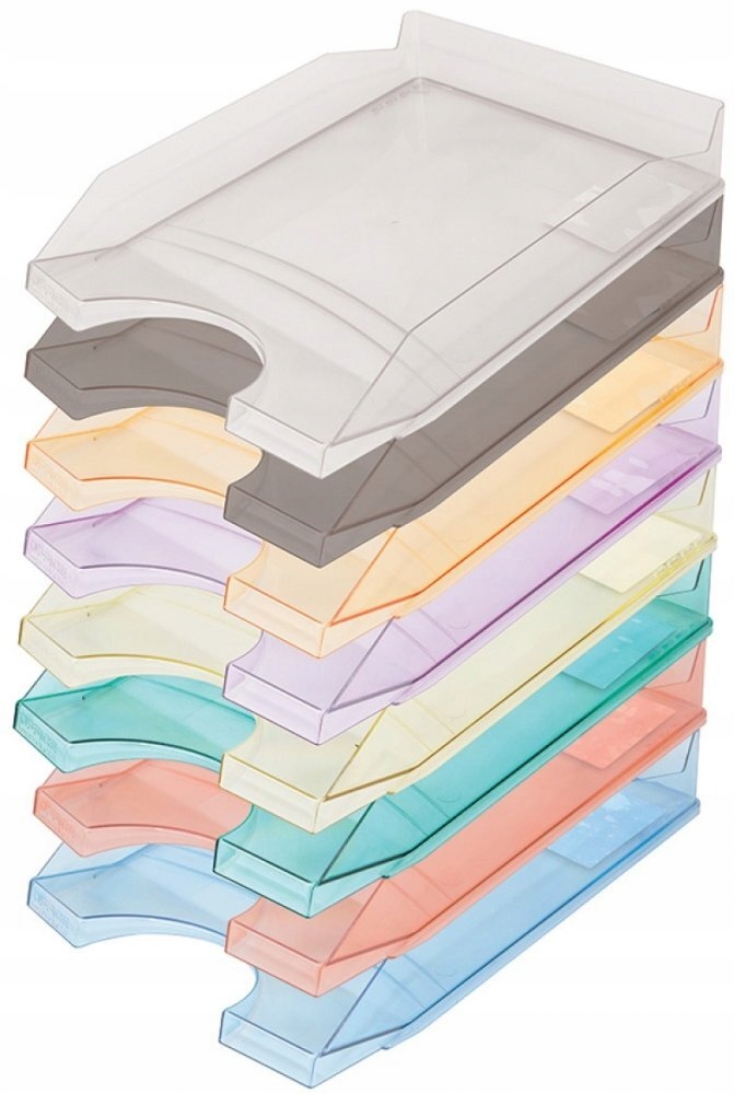 PÓŁKA NA DOKUMENTY A4 SZUFLADA TACKA SZUFLADKA KUWETA TRANSPARENTNA x 15 Stan opakowania oryginalne