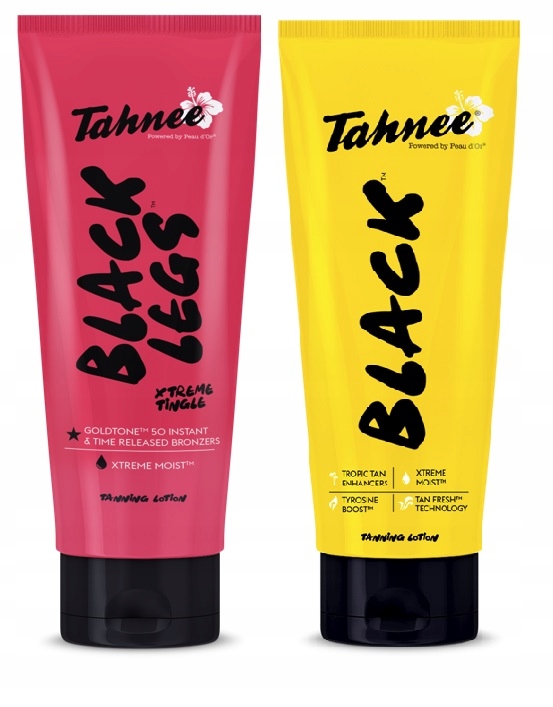 Tahnee bronzující krémy na opalování v soláriu, sada Black Legs Black