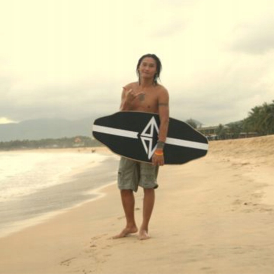 Skimboard GoZone TORNADO biała Kolor dominujący wielokolorowy