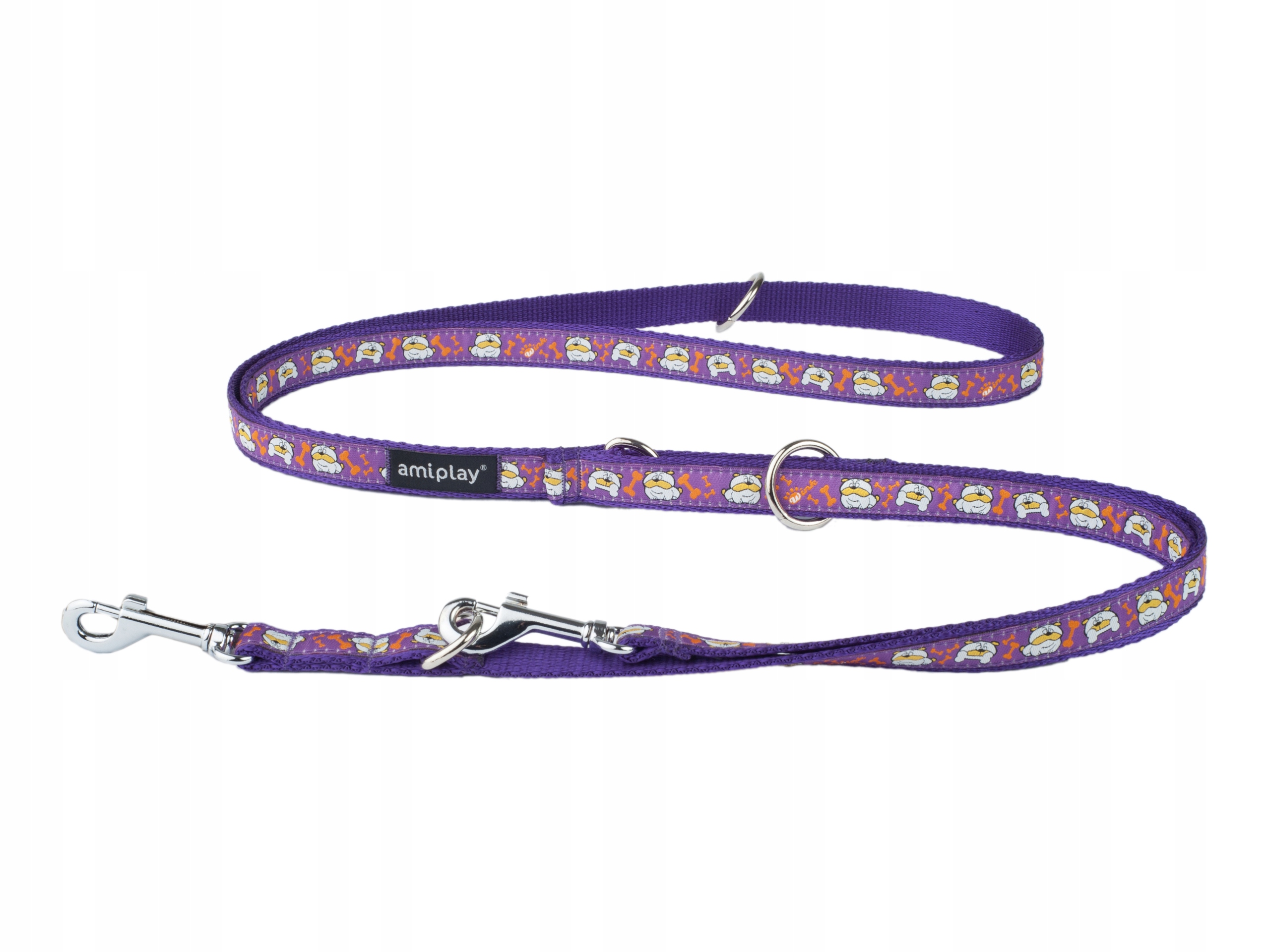 

amiplay Smycz przepinana 6in1 Wink L Fioletowa