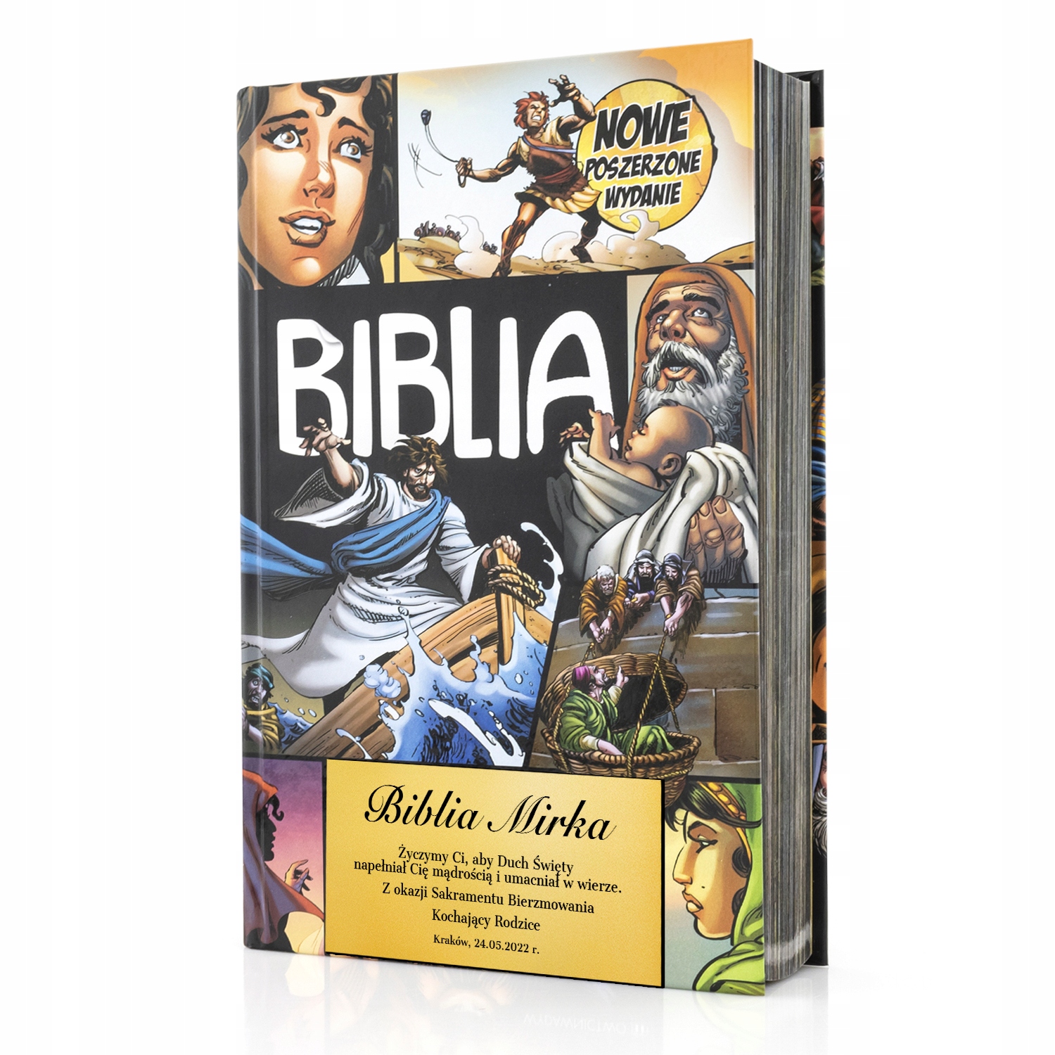 

Biblia Komiks Pismo Święte na Bierzmowanie +grawer