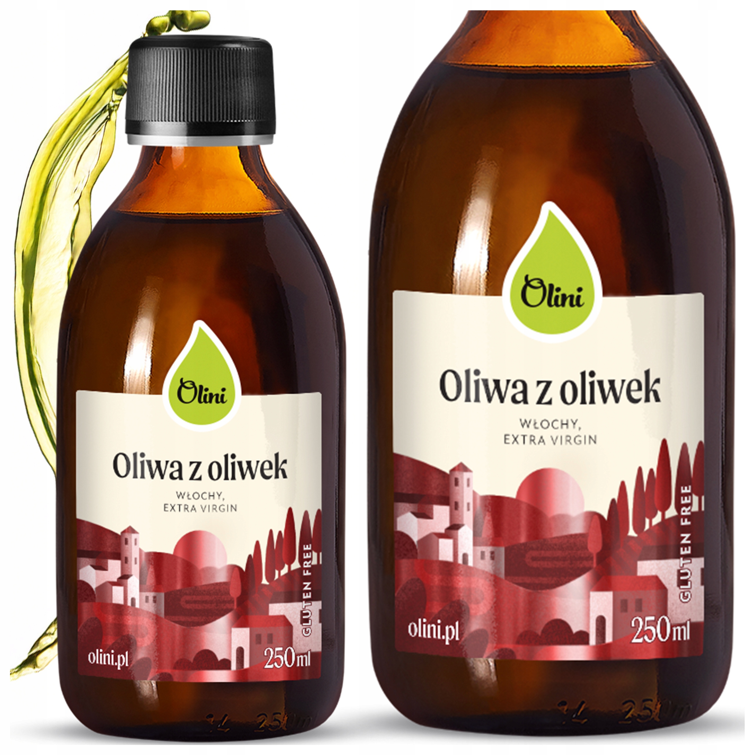 Levně Italský extra panenský olivový olej nefiltrovaný Olini 250 ml