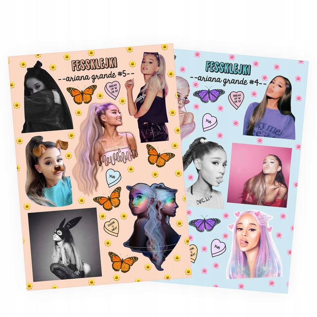 

Zestaw Naklejek Ariana Grande 27szt naklejki
