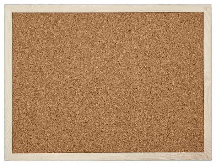 

Tablica korkowa 40x60 drewno Pinezki