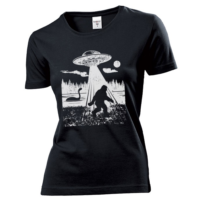 

Koszulka damska Ufo kosmici i Wielka Stopa M