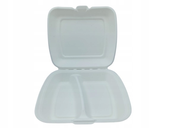 Menubox Pojemnik 2 dzielny z trzciny cukrowej 230x205 mm 50 sztuk