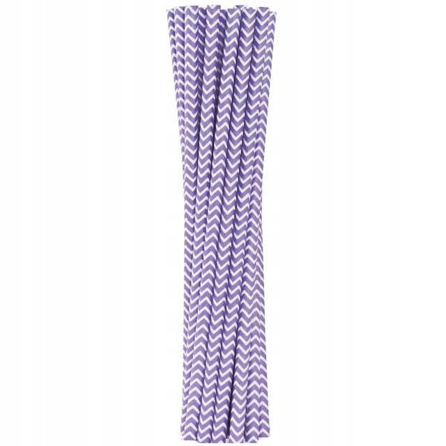 rurki SŁOMKI liliowe SZLACZKI do napojów 12 szt