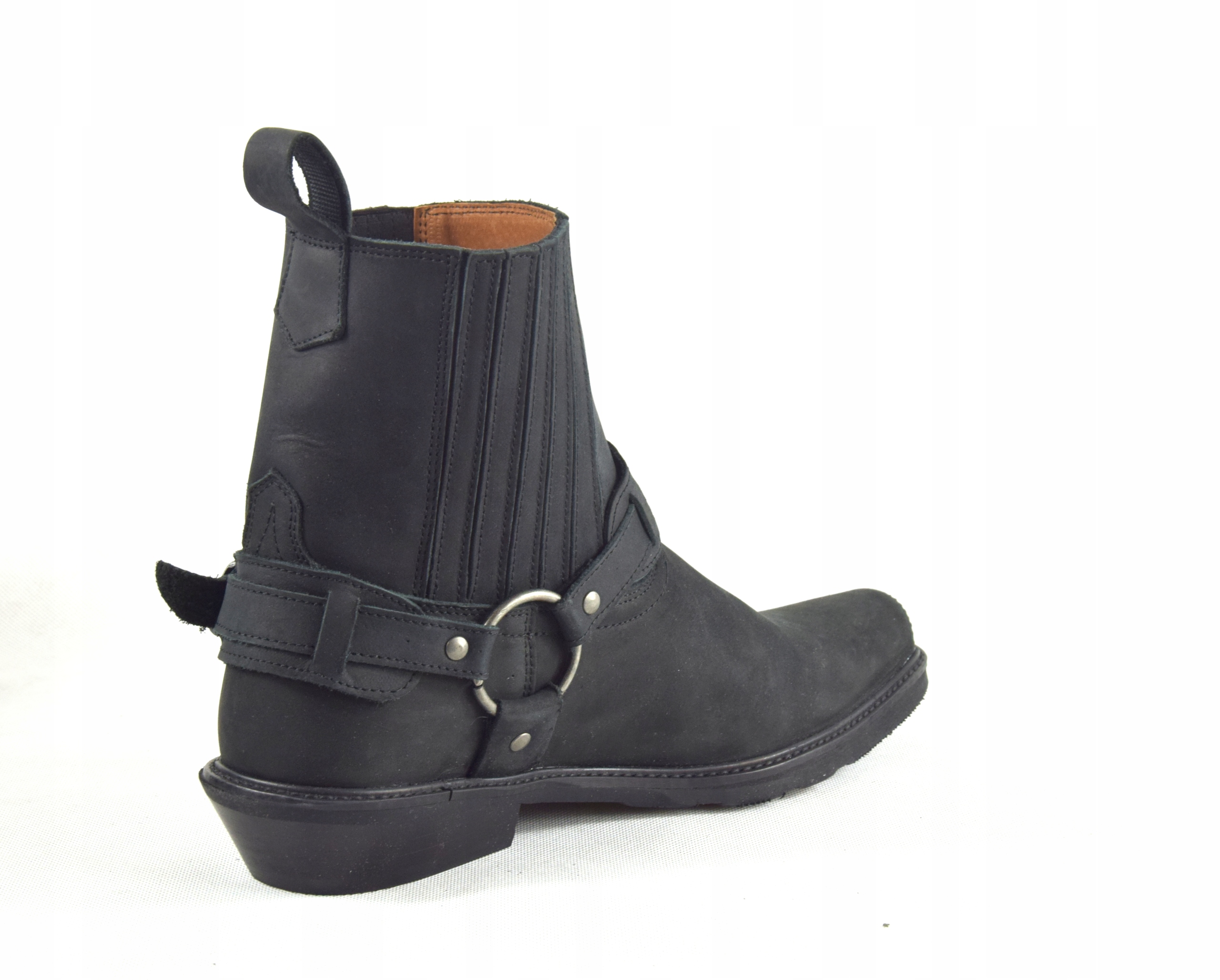 KOWBOJKI MĘSKIE SKÓRZANE MATOWE OBUWIE PL 140 Model Kowbojki