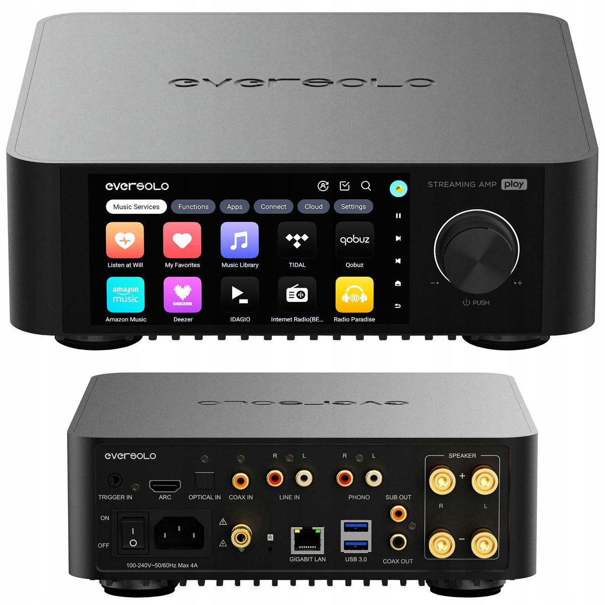 EverSolo Play Stereo Streaming All-in-one LCD 5,5 Tidal Wi-Fi