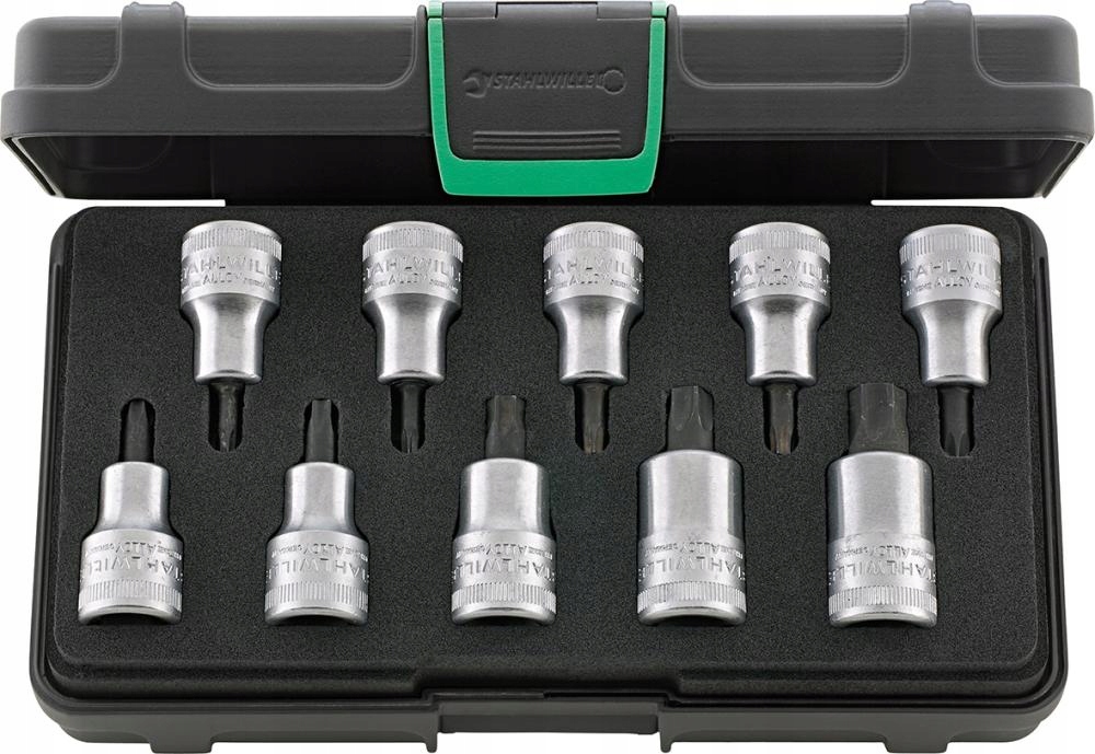 Sada vymeniteľných skrutkovacích koncoviek 1/2" 10-dielna Torx Stahlwille