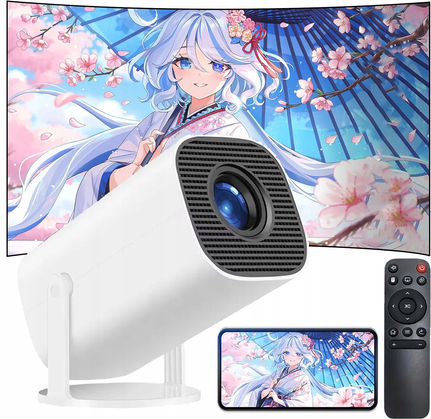 Projektor Mini Prenosný Projektor Wifi Full Hd Smart Tv 1080P Full Hd