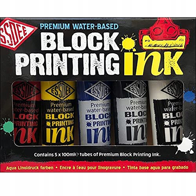 Sada Barev inkoustů pro Linoryt Ink Essdee 5 barev x 100 ml